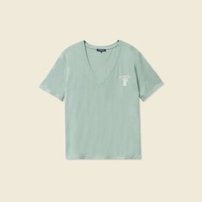 t shirt manches courtes vert pastel femme T-shirt manches courtes vert pastel femme