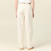 Jeans large taille haute denim blanc femme
