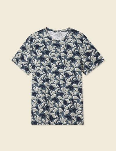 T-shirt manches courtes bleu homme