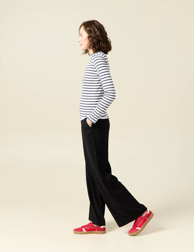 T-shirt manches longues ecru femme