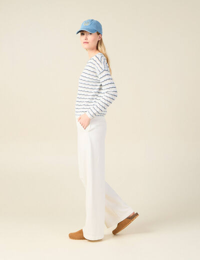 Pull éco-responsable creme femme