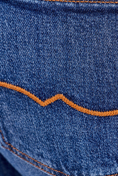 Jeans regular denim brut femme
