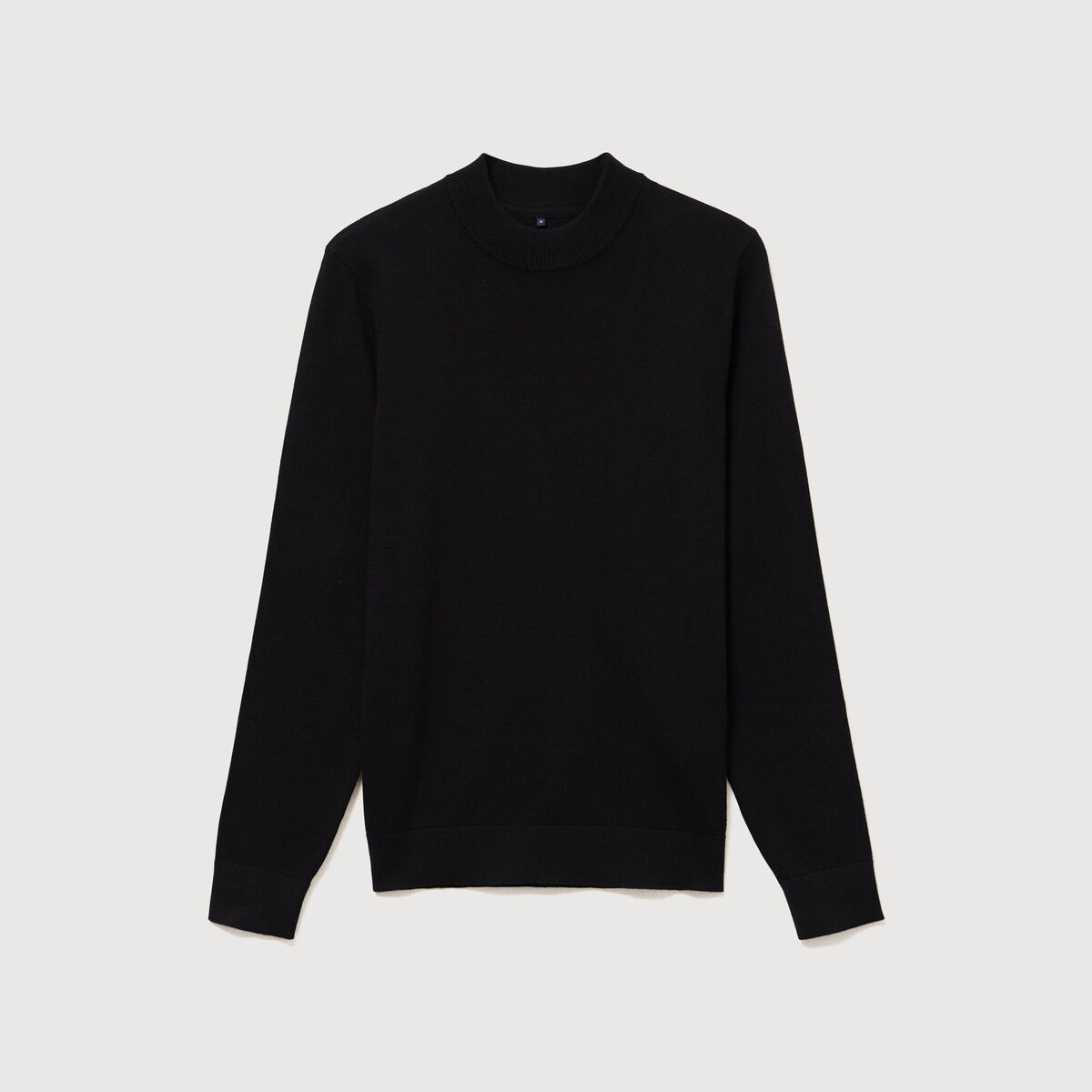 Pull manches longues noir homme