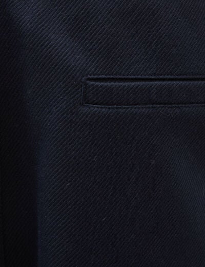 Bermuda droit &eacute;lastiqu&eacute; bleu marine homme