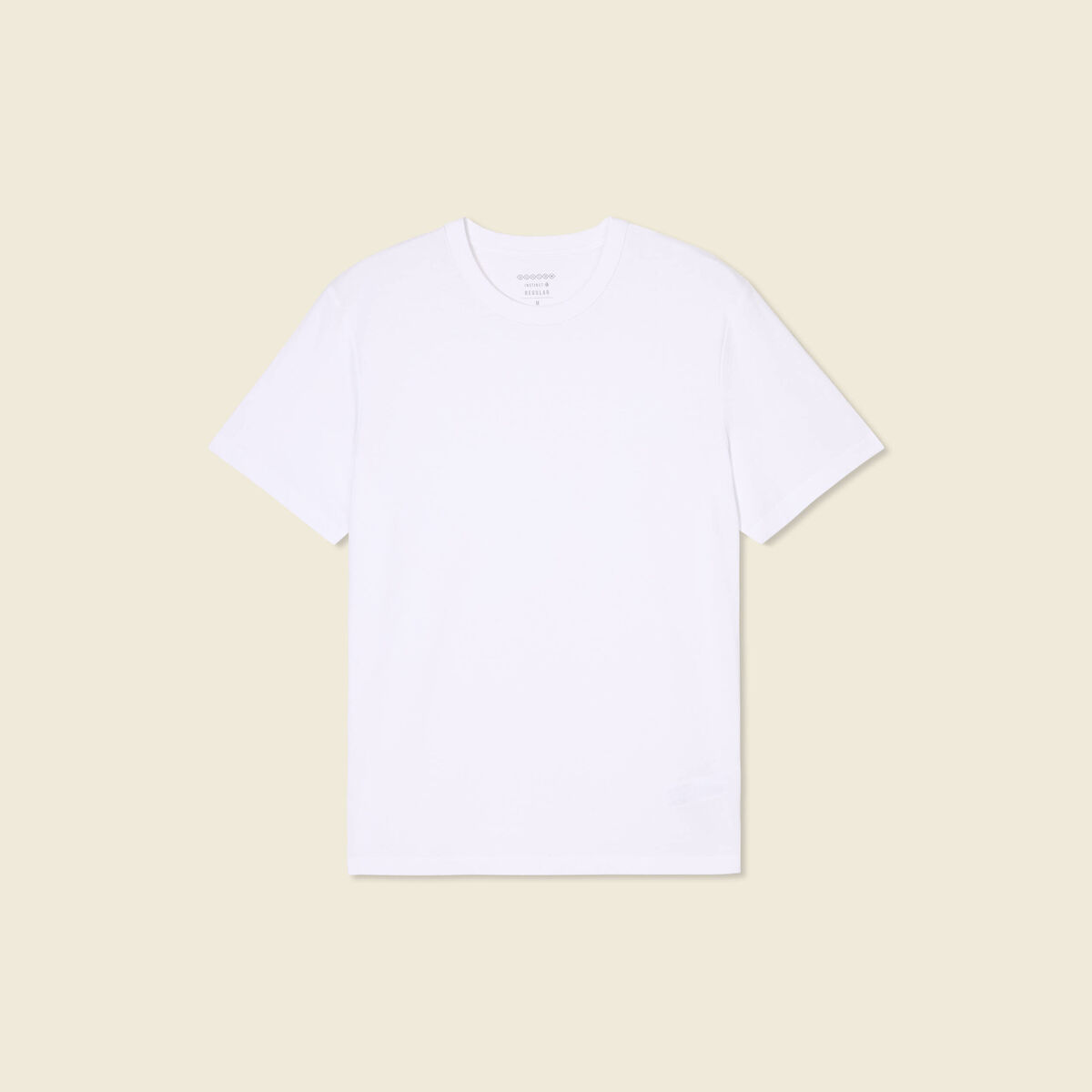T-shirt en coton manches courtes blanc homme