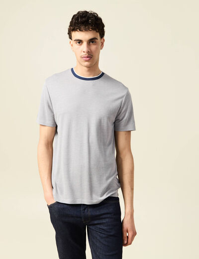 T-shirt manches courtes blanc homme