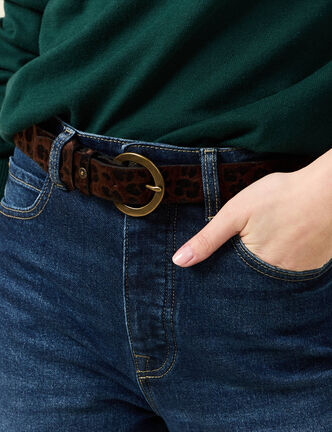 Ceinture marron foncé femme