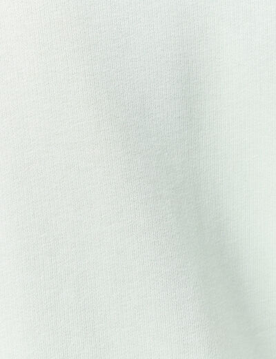 Sweat col camionneur vert clair homme