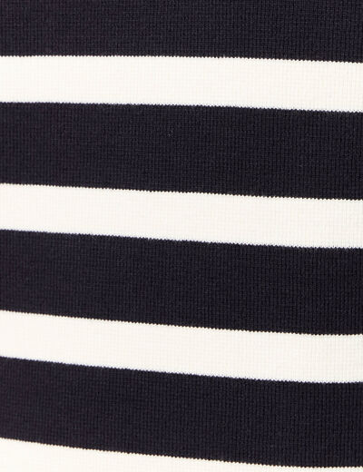 Pull manches longues bleu fonc&eacute; homme