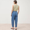 Jeans slouchy taille haute denim used femme