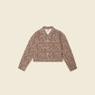 Blouson boutonné camel femme