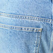 Jeans loose longueur 32 en coton denim bleach homme