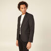 Veste blazer boutonnée noir homme
