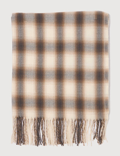 Plaid ecru homme