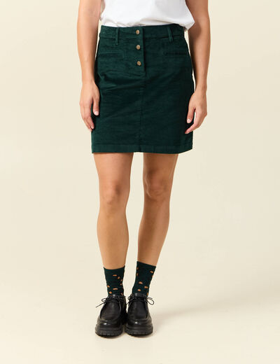 Jupe vert fonc&eacute; femme