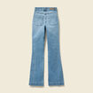 Jeans flare 7/8&egrave;me denim stone femme