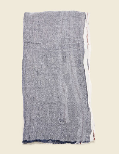 Foulard bleu marine homme