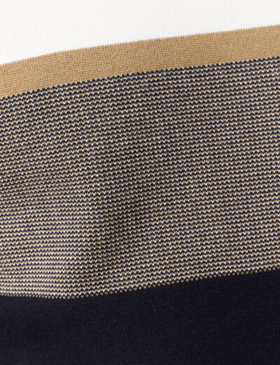 Pull manches longues bleu marine homme