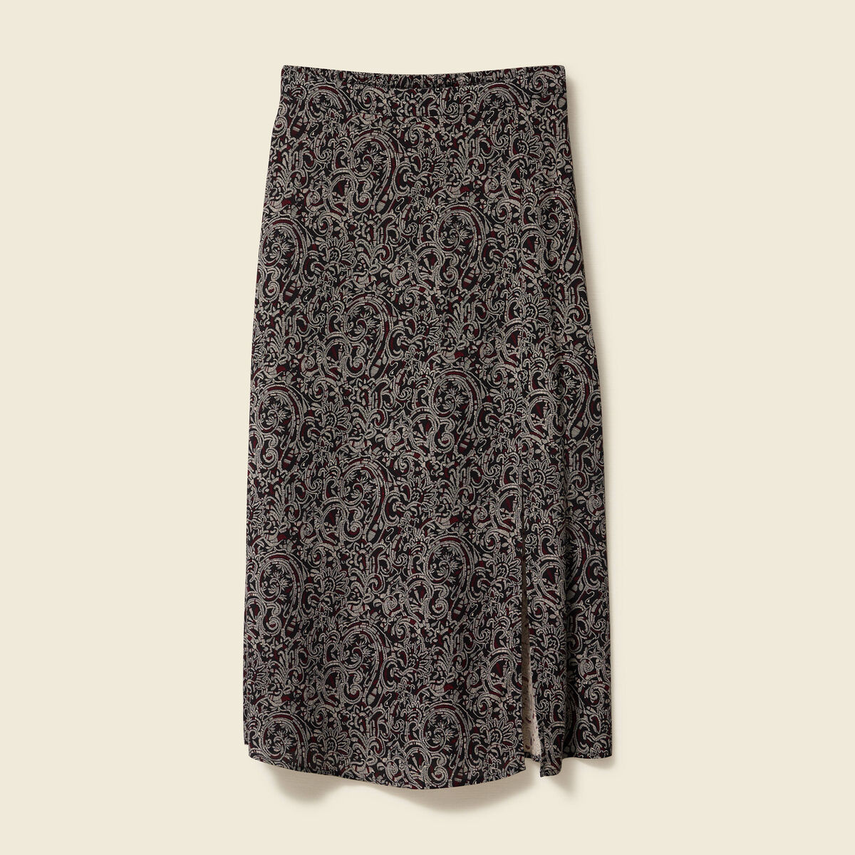 Jupe fluide noir femme