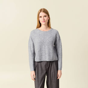 pull manches longues gris clair femme Pull manches longues gris clair femme