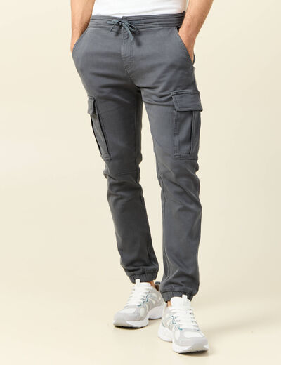 Pantalon battle bas resserré vert foncé homme