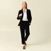 Veste blazer velours noir femme