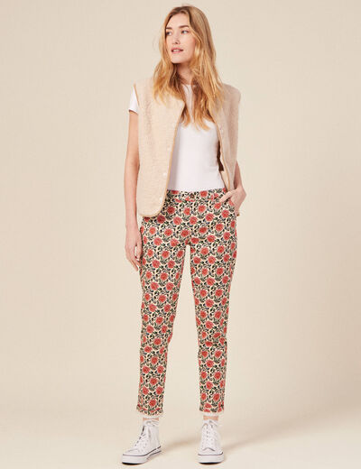 Pantalon chino Instinct ecru femme