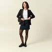 Jupe courte bleu marine femme