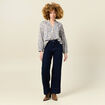 Blouse manches longues bleu clair femme