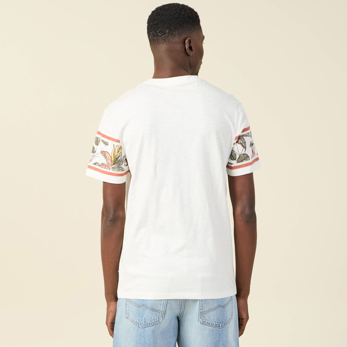 T-shirt manches courtes rose homme