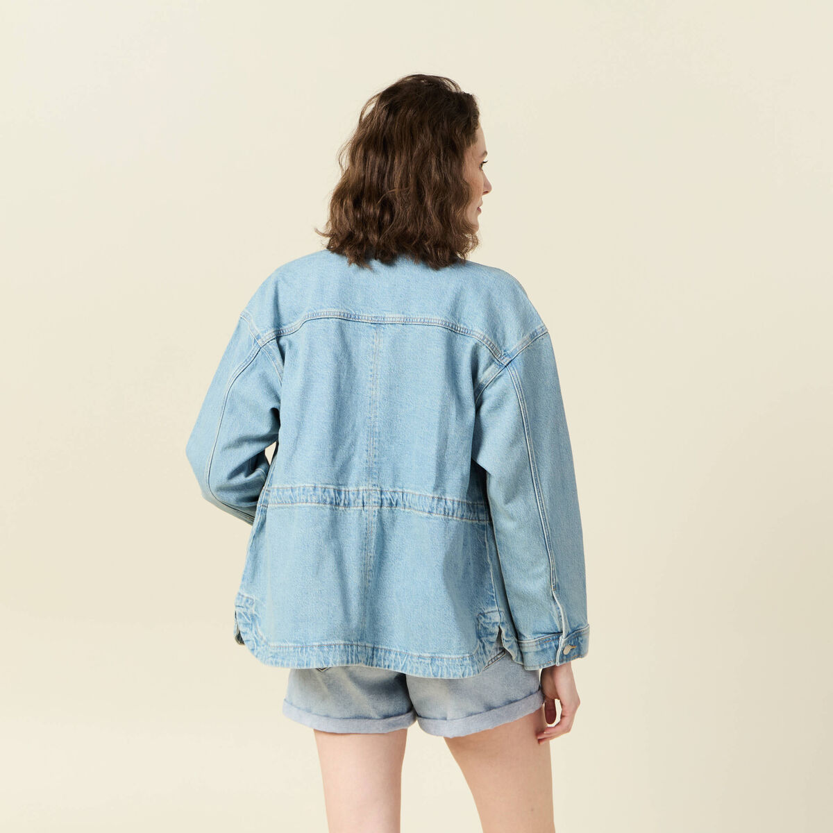 Surchemise en jean denim used femme