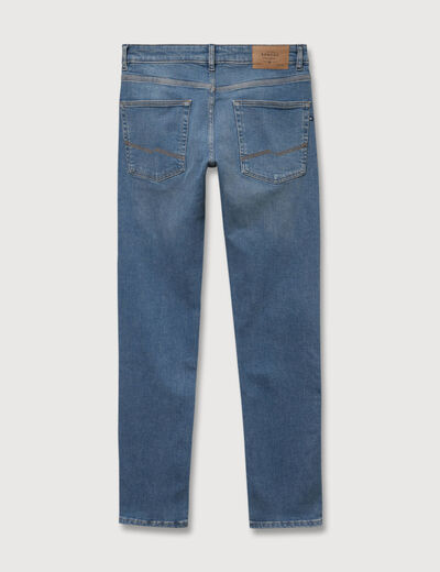 Jeans straight longueur 34 denim double stone homme