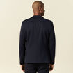 Veste blazer manches longues bleu marine homme