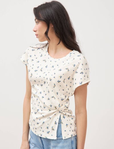 T-shirt en coton blanc femme