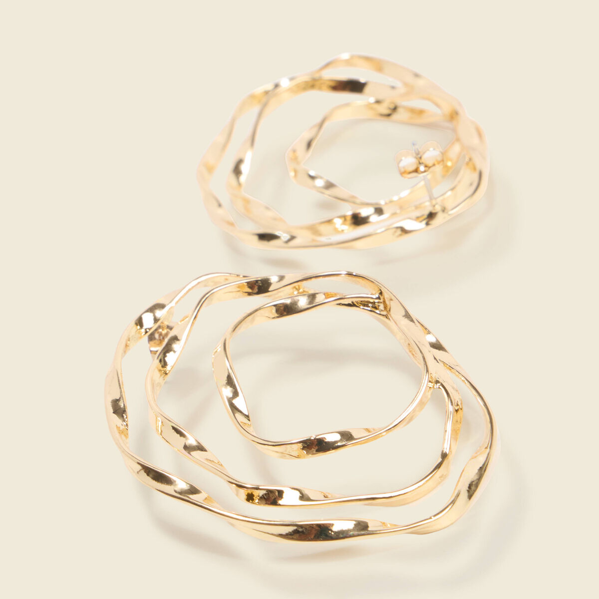 Boucles d'oreilles couleur or femme