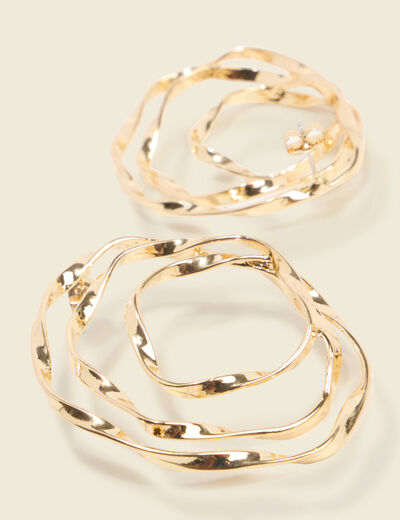 Boucles d'oreilles couleur or femme
