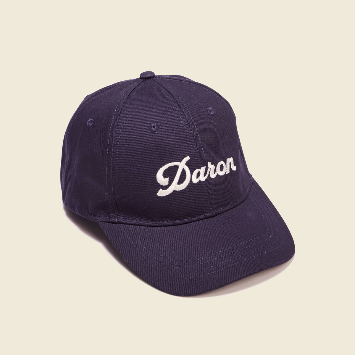Casquette brod&eacute;e bleu marine homme