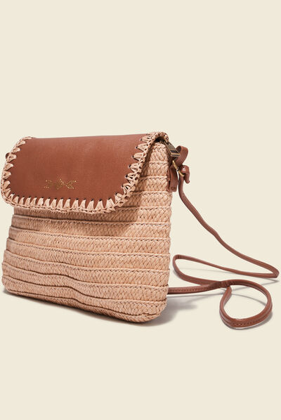 Sac à bandoulière ecru femme
