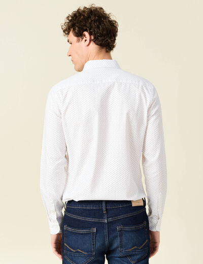 Chemise éco-responsable blanc homme