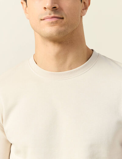 T-shirt manches longues sable homme