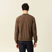 Blouson teddy éco-responsable marron homme