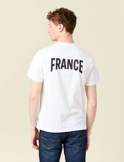 T-shirt manches courtes blanc homme
