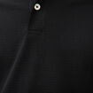 Polo cintr&eacute; en coton manches courtes noir homme
