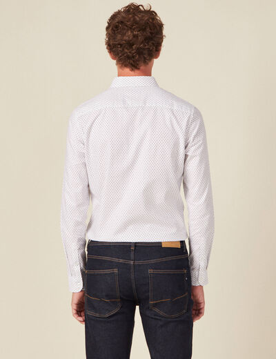 Chemise éco-responsable blanc homme