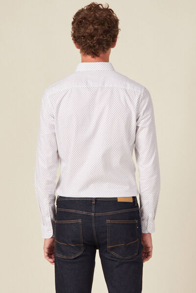 Chemise éco-responsable blanc homme