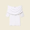 T-shirt manches courtes blanc femme