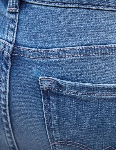 Jeans girlfriend taille haute denim stone femme