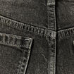 Jeans large taille haute denim snow gris femme