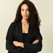 Veste manches longues noir femme