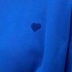 Sweat droit col rond manches longues bleu electrique femme
